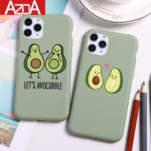 Phone Case For Xiaomi Poco F3 X3 NFC M3 Redmi Mi Note 10 S 10T 11 9 9S 9C 9A 8 8T 7 6 5 Lite Pro Max Cover Avocado Cartoon Cover