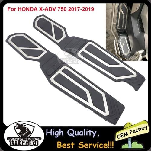 For HONDA X-ADV 750 2017-2019 Motorcycle CNC Aluminum Alloy Footrest Footboard Step Autobike pedal plate for XADV 750 17 18 19