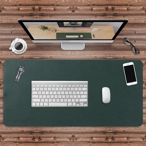 Double-side Portable Mouse Pad PU Leather Laptop Pad Antifouling Waterproof Desk Mat Big Mousepad XXL Laptop Mat Office