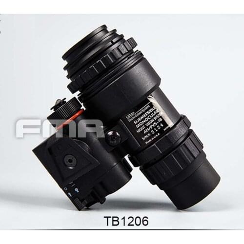 FMA Free Shipping PVS18 1 : 1 Real Metal Version Dummy NVG Night Vision Goggles Model BK for Hunting Airsoft Tactical Helm