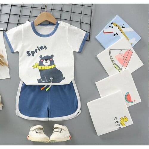 2pcs/set Toddler Girl Cute Set Summer Children Fashion Short Sleeve Suit 6m-6t Baby Clothes Girls Boutique Outfits