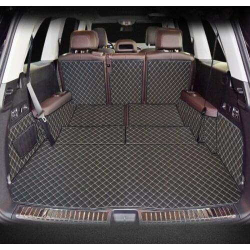 Best quality! Custom special car trunk mats for Mercedes Benz GLS X167 2020 6 7 seats waterproof boot carpets cargo liner mats