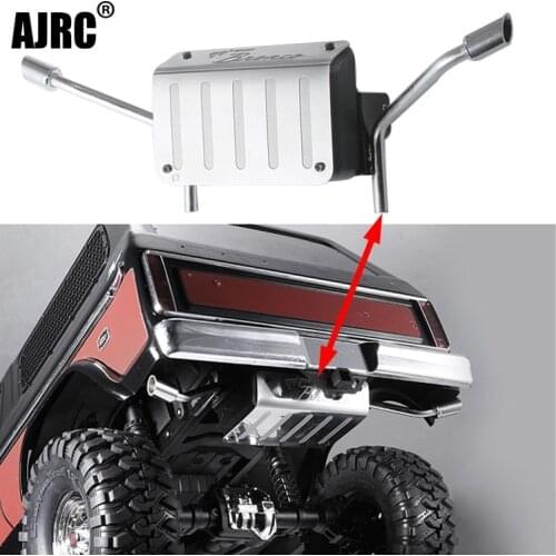 Metal Fuel tank and exhaust pipe 1/10 Rc crawler truck Bronco Traxxas Trx4 tail exhaust pipe Bronco 82046-4 TRX4 dedicated