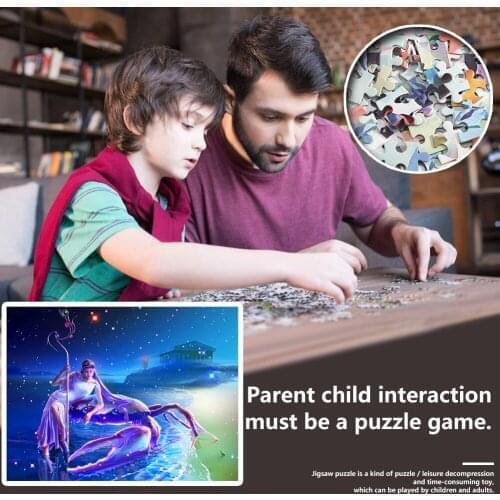 1000pcs DIY Paper Picture Puzzle Jigsaw Educational Toy Children Beauty Fairy Intelligent Portable Interactive Present