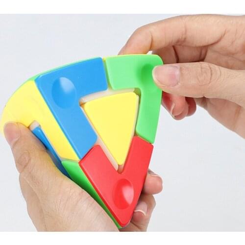 Pyramid Magic Cube Toy for Kids 6 Years Old Speed Puzzle Strange Shape Magico Cubo Learning Toys