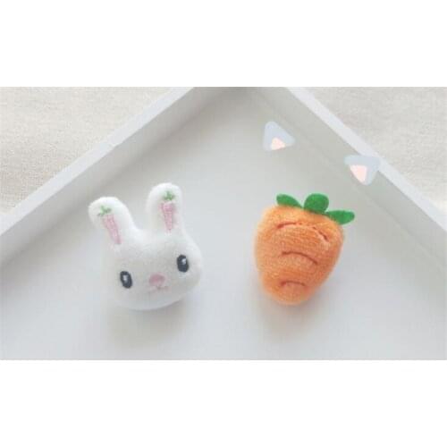 Plush Rabbit Brooch Kawaii Badge Girls Coat Sweater Hat Backpack Decor Brooch Lady Bag Accessories B1271