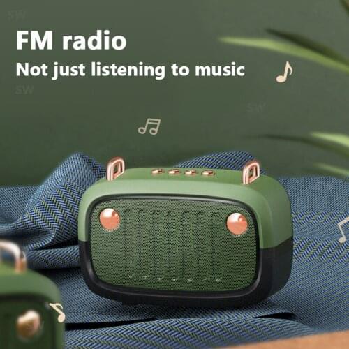 Portable Mini Hifi Bluetooth Speaker Wireless Column for PC Computer Subwoofer Boombox Music Center Loudspeaker Sound System FM