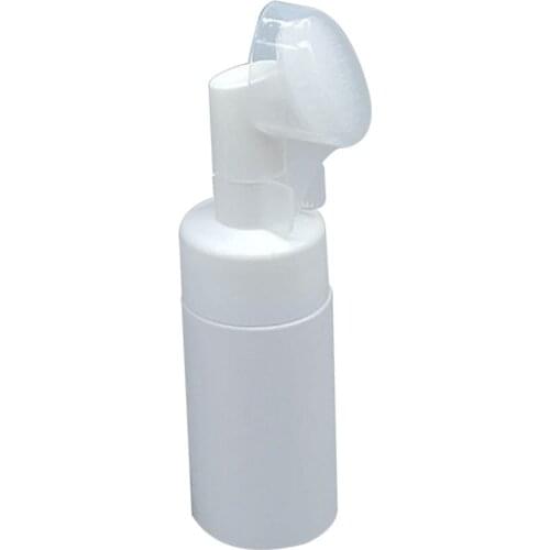 Portable Refillable Bottles Travel Container Face Cleansing Brush Empty Facial Cleanser Foaming Bottle Mousse Liquid Dispenser