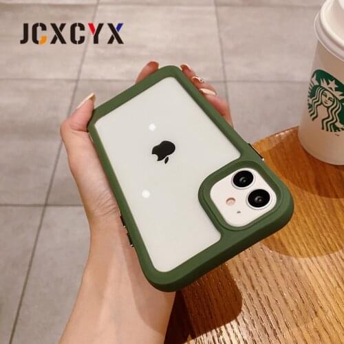 Shockproof Camera Protection Case For iPhone 11 12 Pro Max MiNi X XR XS 7 8 Plus SE 2 clear soft cases for iphone 12 PC Cover