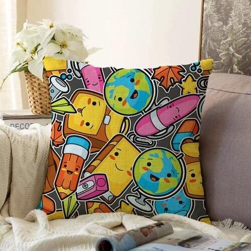 Real Homes Realhomes Double-Sided Color Items Digital Printed Modern Chenille Pillow decorate Case