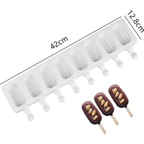 Ice Cream Sticks Silicone Mold DIY Popsicle Dessert Chocolate Lollipop Candy Bar Baking Mould Kitchen Tools Accessories