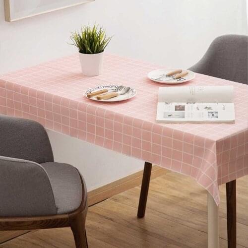 OTHERHOUSE EVA Table Cloth Rectangle Tablecloth Kitchen Plaid Tischdecke Waterproof Oilproof Table Cover Outdoor Party Wedding