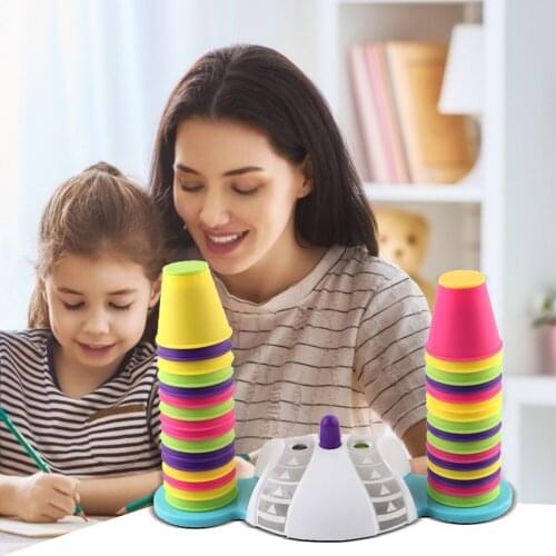1 Set Quick Stacks Cups Stacking Game Funny Indoor Game Stacking Cups Speed Cup Training Fast Reaction For Boys And Girls