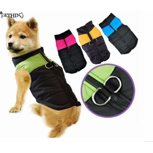 High quality XS-4XL warm pet dog clothes dog down coat jacket coat pet puppy clothes big dog coat large dog down vest
