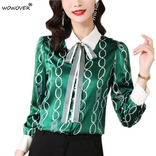 Блузки с бантом WOWOVER China At AliExpress