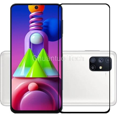 75 Pcs/Lot 2.5D Premium Tempered Glass for Samsung Galaxy M51 SM-M515F/DSN Full Cover Screen Protector Protective Film