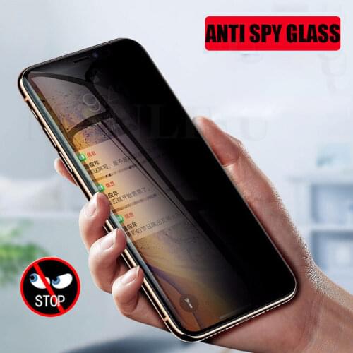 Screen Protector For Xiaomi Mi 11 Lite Glass Mi 10T 9T Pro 10 9 Lite 8 CC9 SE A3 MAX Mix 3 Mi11 Mi10T Anti Spy Protective Glass