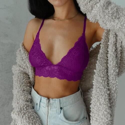 Women Lace Bra Push Up Tops Wireless Lingerie Sexy Women Bralette Female Underwear Full Cup Comfortable Bra Top Wire Free