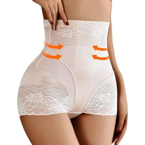 Sexy Shaperwear Women High Waist Trainer Body Shaper Tummy Slim Control Body Shape Belly Underwear Briefs Zipper Panty