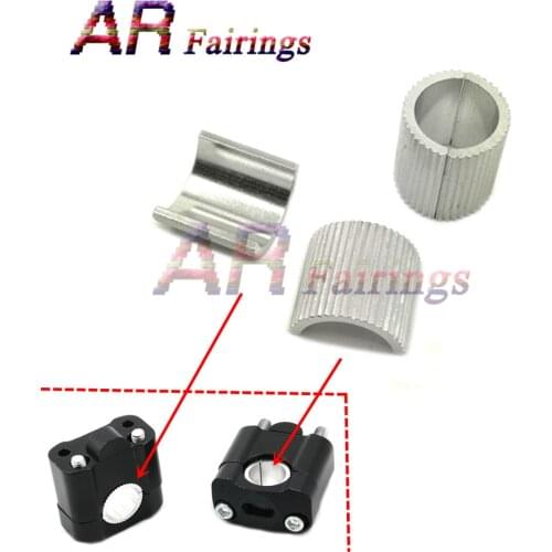 1 1/8" 22mm to 7/8" 28mm Riser Handlebar Spacers Clamp Conversion Shims Reducer Universal For Dirt Bike