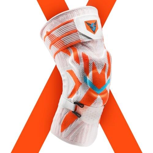 1PC Sport Knee Pads with Straps Silicone Spring Patella Brace for Basketball Running Compression Knee Sleeve Support Sports