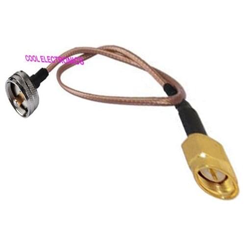 10pcs SMA Male Female to UHF PL259 Male plug adapter pigtail cable RG316 20cm for wireless