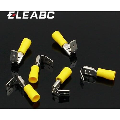 20x Crimping Connectors Piggyback Female Spade Connector Terminals Brass printed with Sn