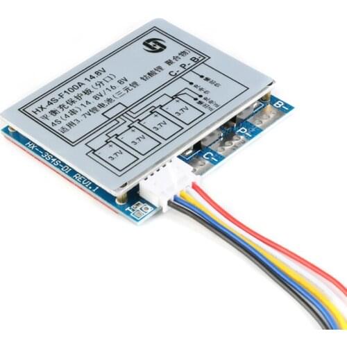 3S 4S 100A 14.8V/16.8V 18650 Li-ion Lithium Battery BMS PCM Protection Board with Overcharge and Over Discharge Protection