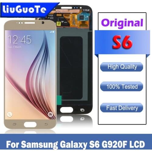 5.1'' Original For Samsung Galaxy S6 LCD Display Touch Screen Assembly For Samsung S6 G920 SM-G920F G920F G920FD LCD
