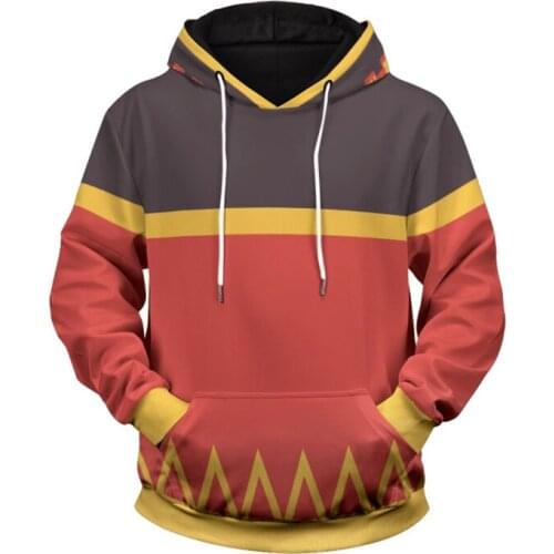 Anime Kono Subarashii Sekai ni Shukufuku o! Konosuba 3D Hoodie Cosplay Megumin Aqua Hoodies Streetwear Cartoon Sweatshirt Tops