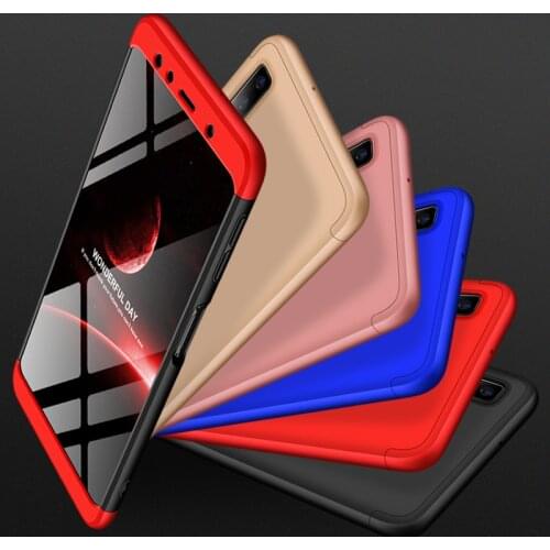 For Samsung A7 2018 Full Cover Case 360 Degree Full Protection Back Cover Hard Case For Samsung Galaxy A7 2018 A750 A750F