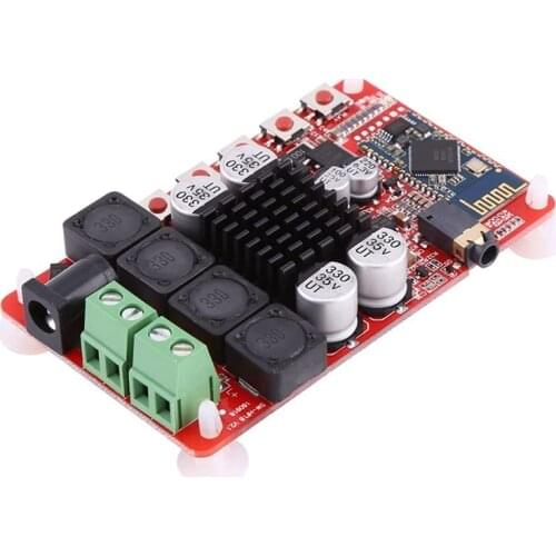 TDA7492 50Wx2 Digital Dual Channel Amplifier Module Stereo AMP Board with CSR8635 Bluetooth V4.0 Receiver and Microphone