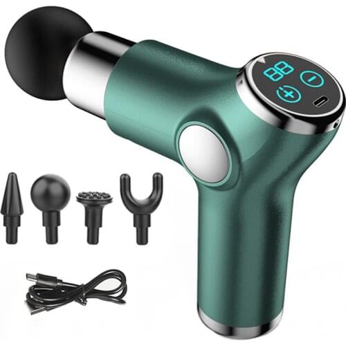 Muscle Massage Fascial Gun 6/32 Speed USB Rechargeable Massage Gun Electric Back Neck Body Deep Relief Pain Slimming Fascial Gun