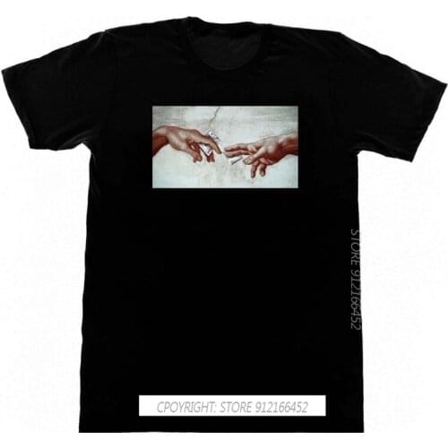New Fashion Summer Leonardo Da Vinci Sistine Chapel Drug Deal From God Shirt T-Shirts Print T Shirt Men