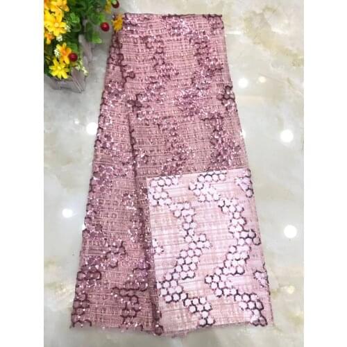 New Style Lace Fabric Sequin Embroidery French Tulle Mesh DIY Design Party Dress Suspender Skirt Sewing Cloth 5 Yards Wholesale