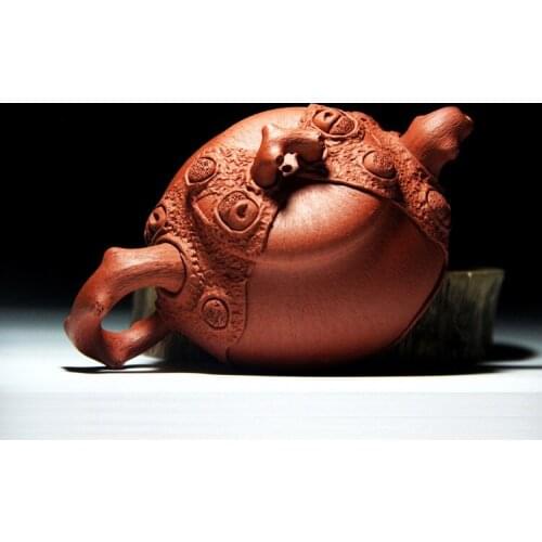 Sell authentic yixing are recommended by the manual red one dragon stone gourd ladle pot of kung fu tea set gift custom