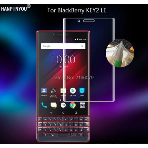 For BlackBerry KEY2 LE 4.5" Clear TPU Hydrogel Full Cover Soft Screen Protector Film (Not Glass)