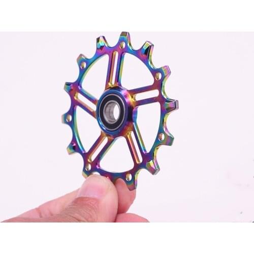 PASS QUEST Road Bicycle Jockey Wheel Rear Derailleur Bearing Derailleur Pulley Alloy Rear Derailleur Guide Wheel 12T/14T