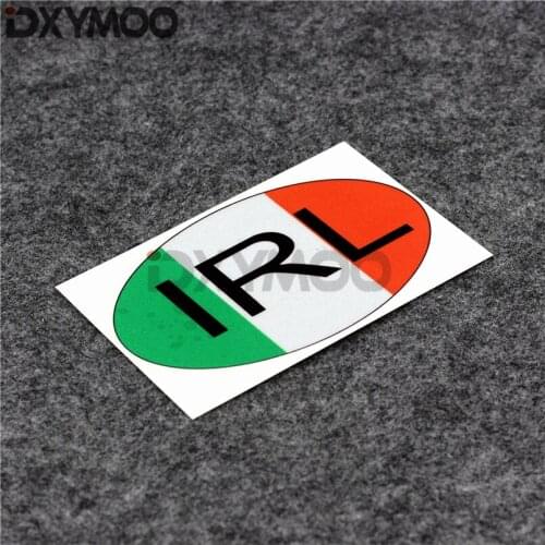 Country Code Irl Ireland Car Styling Decals National Flag City Car Window Sticker Bumpers 12x7cm