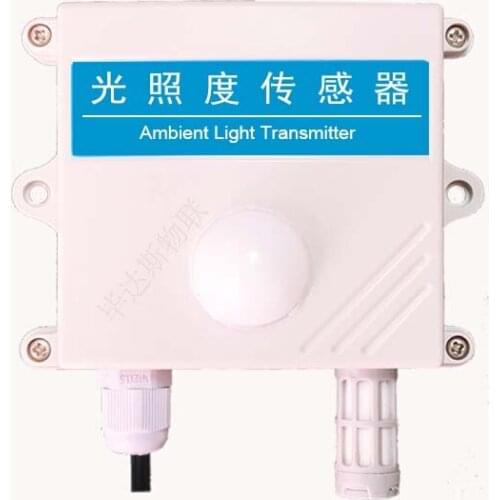 Light Intensity Sensor Transmits Monitoring Instrument RS485 Analog 4-20mA Output Temperature and Humidity of Waterproof Belt