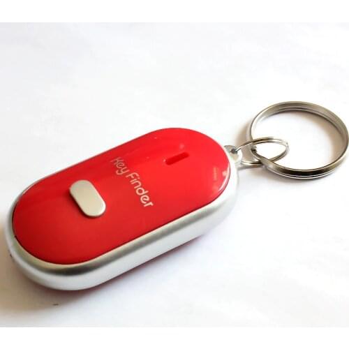 LED Key Finder Locator Find Lost Keys Chain Keychain Whistle Sound Control New Arrival