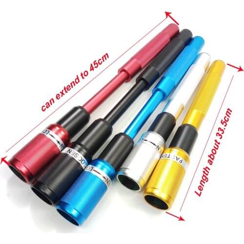 5Colors optional Durable Nine-ball Club Aluminum Alloy Telescopic Pool Cue Extension 33.5cm can extend to 45cm Snooker extenders