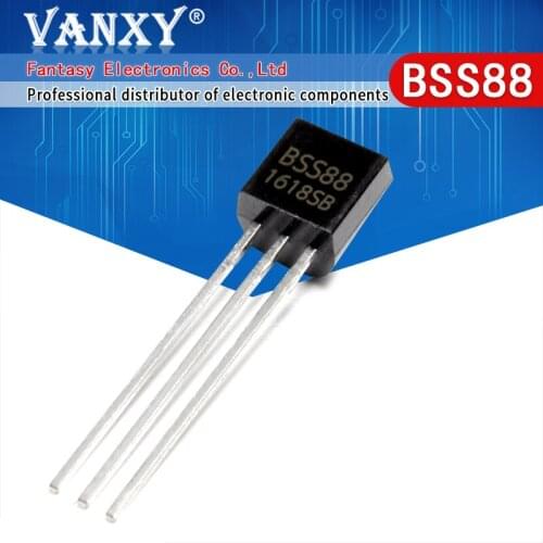 10pcs BSS88 DIP TO-92 Transistor