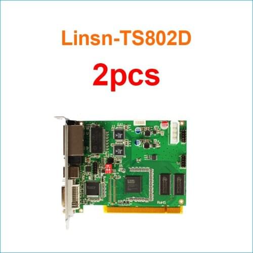Ts802d linsn sender sending card linsn 2 piece work with linsn rv801 rv901 rv901t rv908m32
