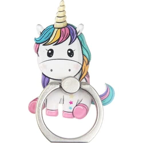Universal Phone Ring Holder Cute Unicorns Finger Stand Mobile Phone Holder Ring Holder for Phone Tablet Holder Stand