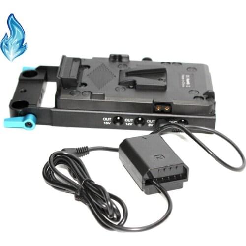 V Mount Plate+FZ100 DC Coupler DC to FZ100 Dummy Battery for Sony Camera ILCE-9 ILCE9 a9 ILCE-7RM3 ILCE7RM3 a7RM3 Alpha 1