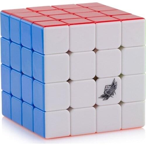 Cyclone Boys 4x4x4 Magic Cubes Stickerless Speed Ultra-Smooth Puzzle Twist Cube Pack With Color Box Kids Toy Gift Contest