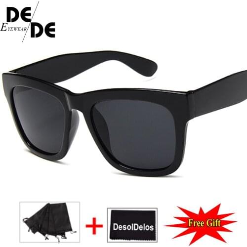 2019 New Fashion Sunglasses Women Men Sun Glasses Mirror Eyeglasses Eyewear Square Plastic Frame Clear Lens UV400 Goggles