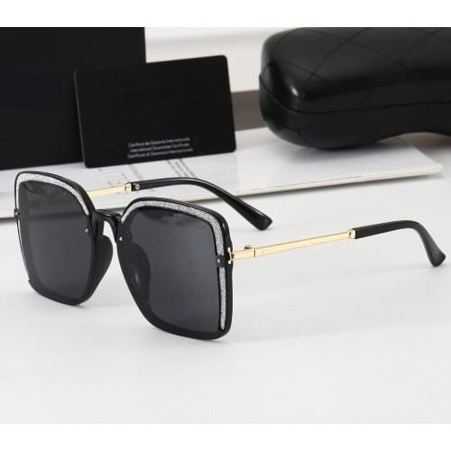 Women Oversized Sunglasses Square Sun Glass Ladies Polarized Gradient Lens Fashion Black Drive Glasses UV400 Gafas de sol