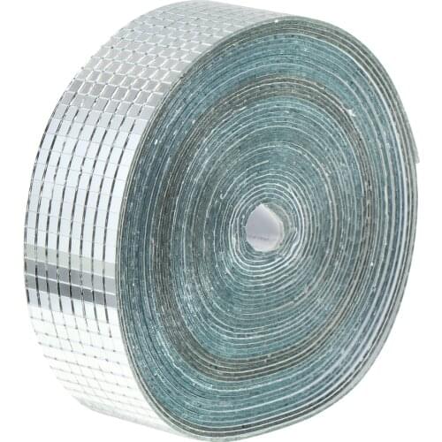 1 Roll Self-Adhesive Mosaic Tiles Square Mirrors Mosaic Tiles Wall Decals